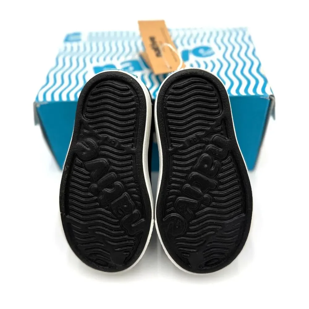 NEW Native Jefferson Child Shoes - Jiffy Black/Shell White - c6
